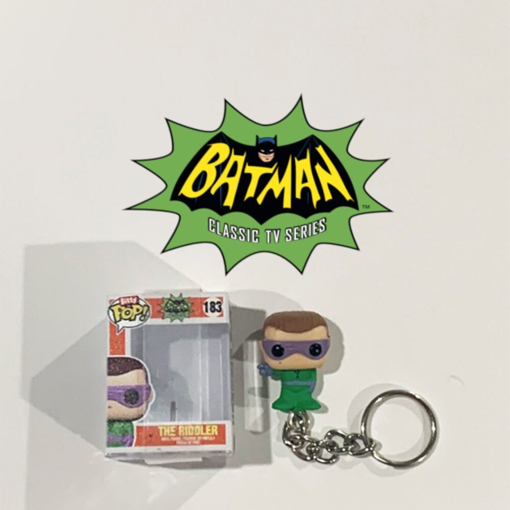 DC Bitty Pop Keychain – The Riddler | Mini Funko Pop Collectible
